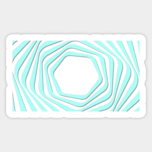 Blue Psychedelics Illusion Sticker